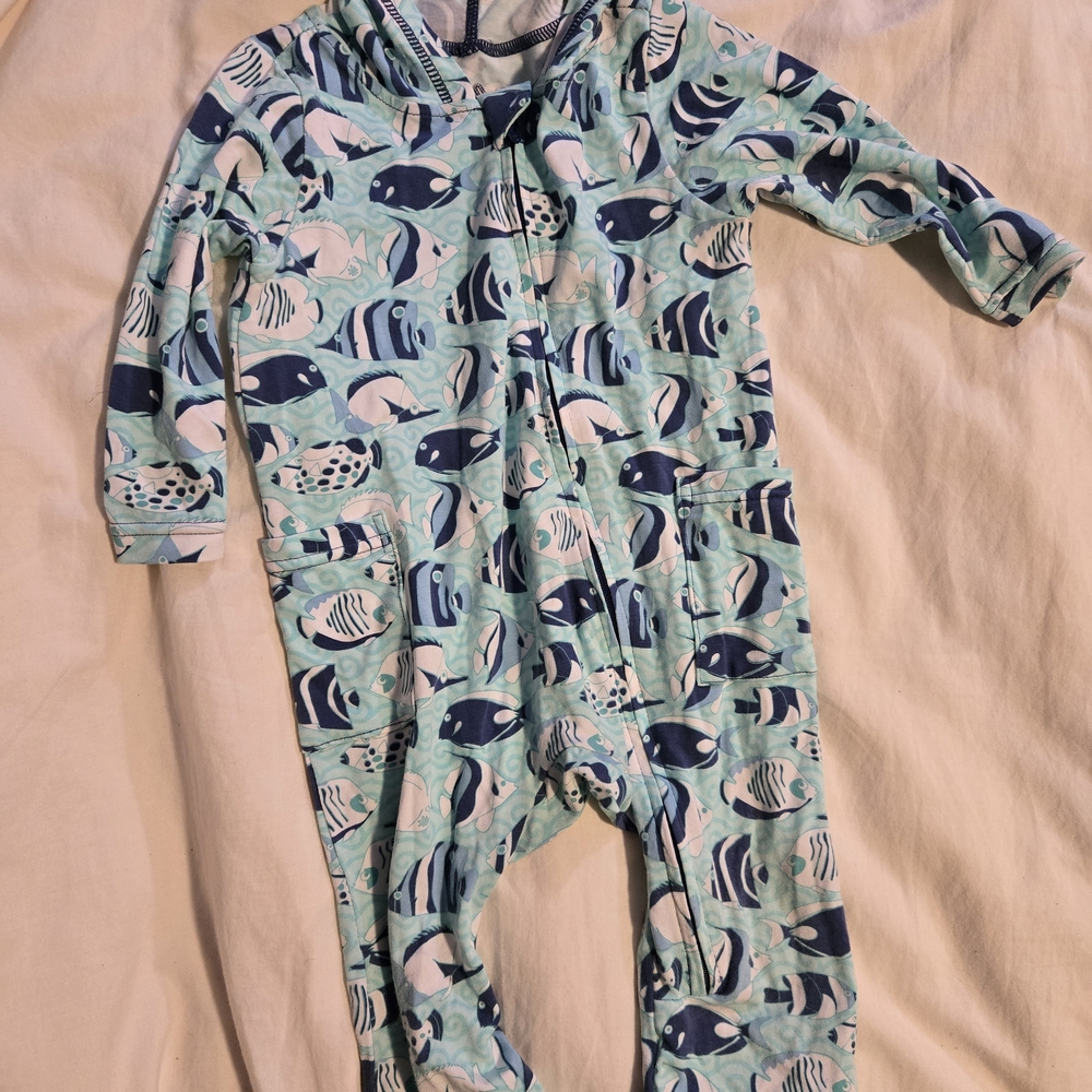 Baby Hooded Everyday Romper UPF 50+ 18/24 Month - Picture 2 of 4
